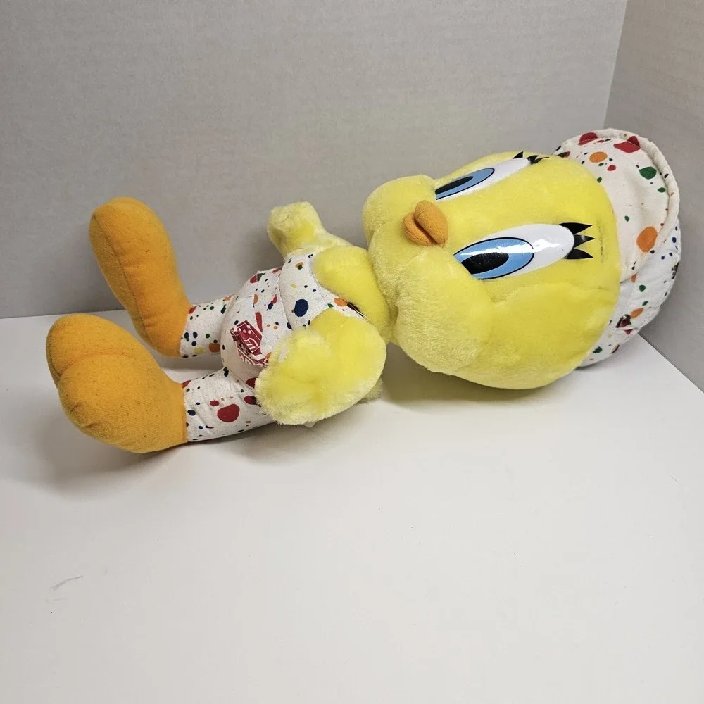 Looney Tunes Tweety Bird Painter Paint Plush Vintage 1998‎